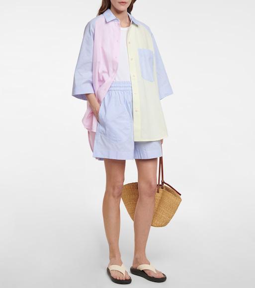 TOTÊME Ribbed Cotton Blend Tank Top In White