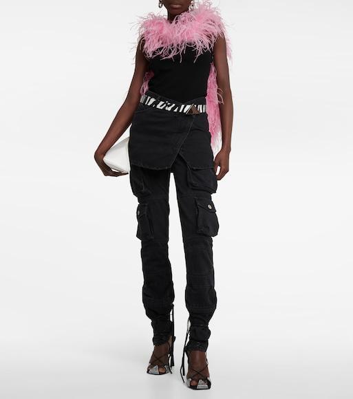 ATTICO Black Cotton Denim Jeans