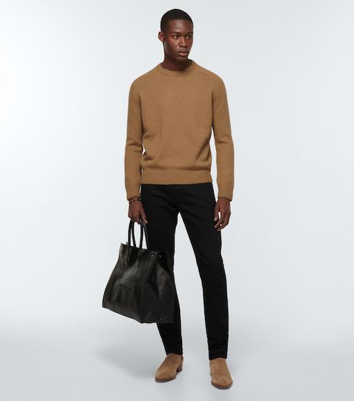 SAINT LAURENT Wyatt 30 Chelsea Boots In Brown