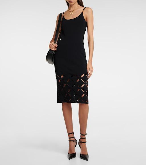 VERSACE Icon Medusa Crystal Necklace In Gold Multi