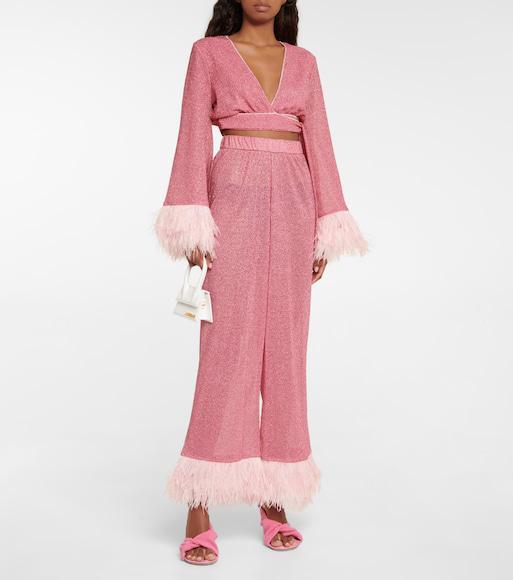 JACQUEMUS Les Mules Bagnu Sandals In Pink Leather