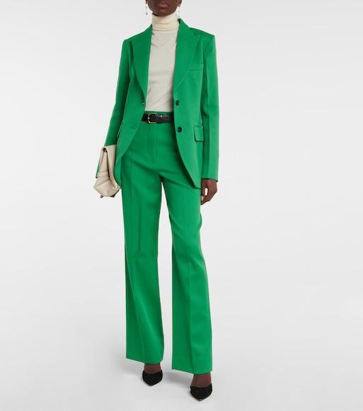 FERRAGAMO Double Pearl Gancini Pendant Earrings In Grey