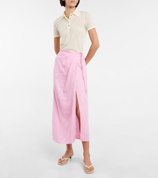 TOTÊME The Flip Flop Cream Crocodile-effect Leather Sandals In Sand Croco