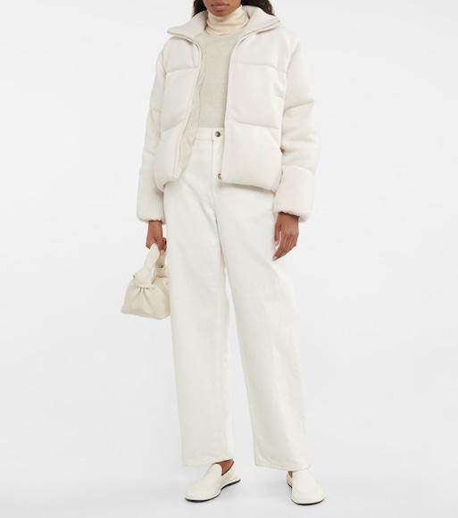 THE ROW Lesley Straight Crop Jeans In White