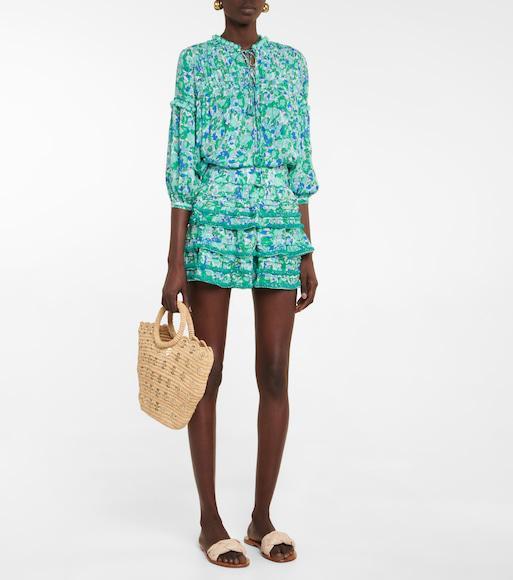 CHLOÉ Kacey Footbed Braided Slides In Grey