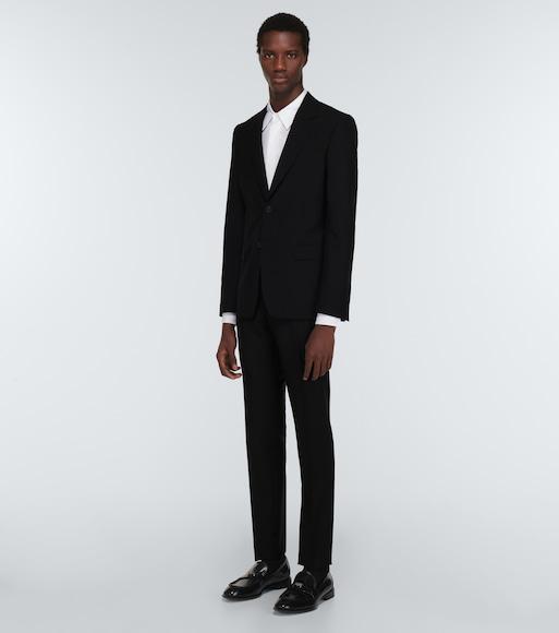 ALEXANDER MCQUEEN Wool And Mohair-blend Suit Jacket In Black