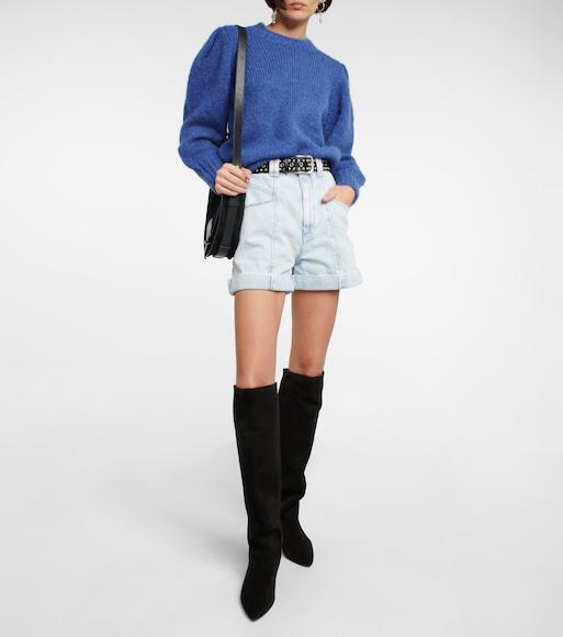 ISABEL MARANT Women's Skarlet Leather Boots In Black