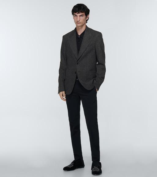 DOLCE & GABBANA Velvet Loafer In Black