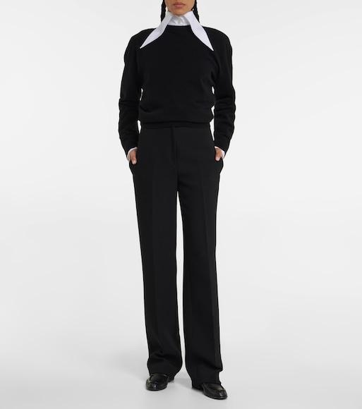 THE ROW Armelle Exaggerated Point-collar Shirt In White