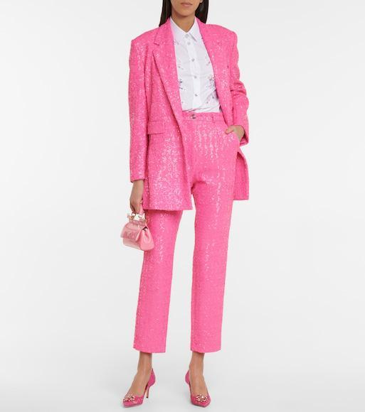 DOLCE & GABBANA Fuchsia Polyamide Heeled Shoes In Pink