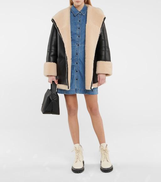TOTÊME Black Signature Shearling Jacket