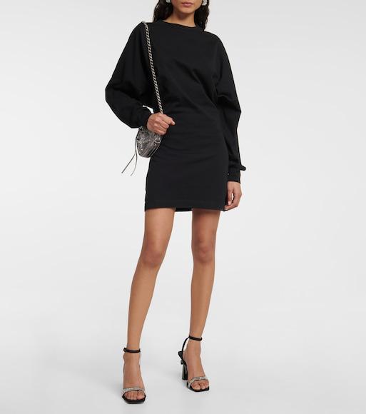 PALM ANGELS Palm Embellished Suede Sandals In Black Glittered