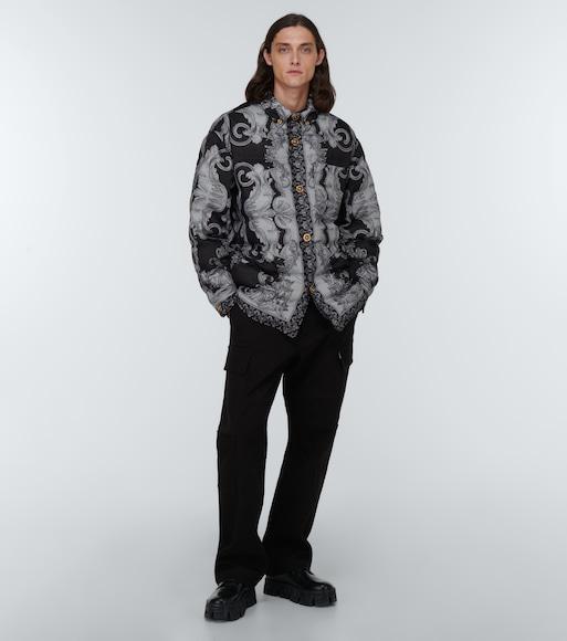 VERSACE Black Cotton T-shirt