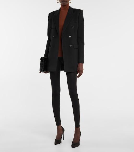 WOLFORD Ribbed Seamless Leggings Elastic Waistband In Black