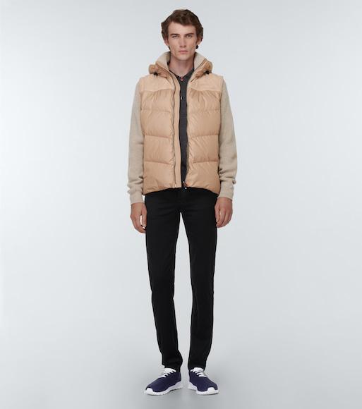 KITON Embroidered Logo Low-top Sneakers In Navy