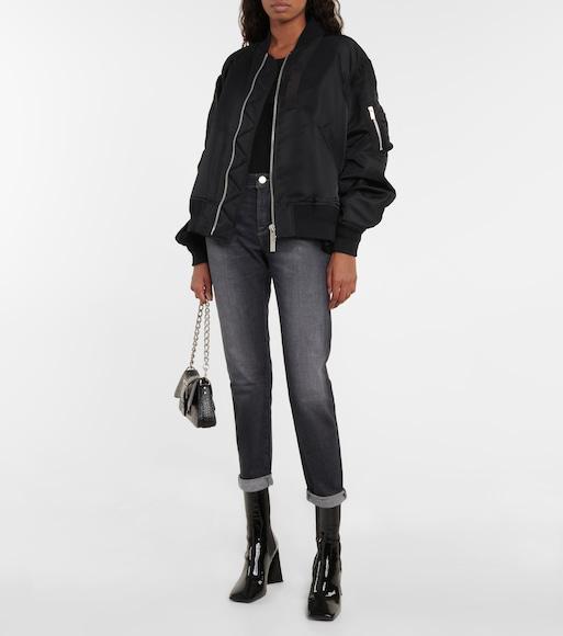 MAISON MARGIELA Black Viscose Bodysuit