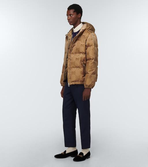 GUCCI Mens Blue Ivory Monogram-intarsia Regular-fit Wool Jumper