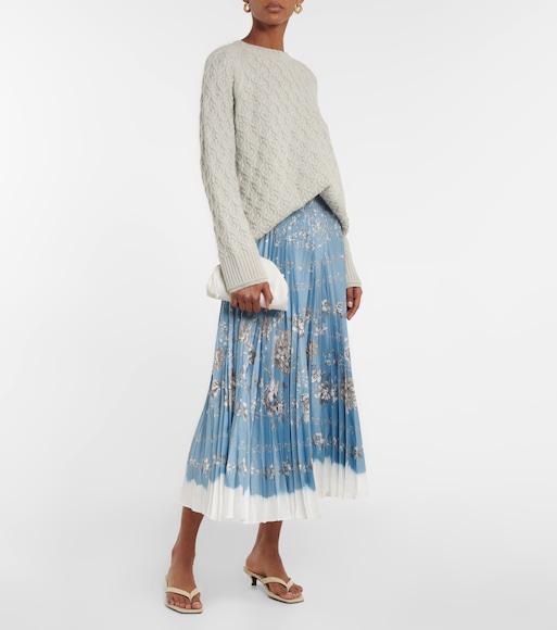 TOTÊME The Flip Flop Cream Crocodile-effect Leather Sandals In Sand Croco