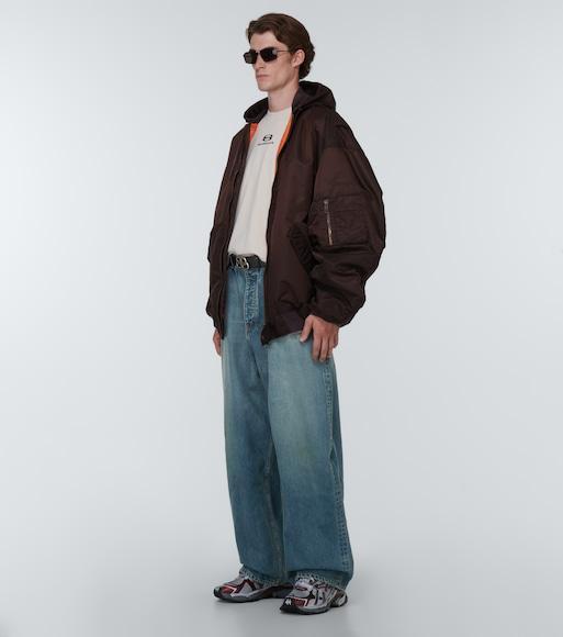 BALENCIAGA Mid-rise Wide-leg Jeans In True Blue