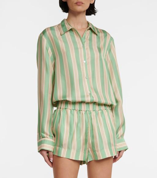 BRUNELLO CUCINELLI Monili-embellished Leather Slides In Neutrals