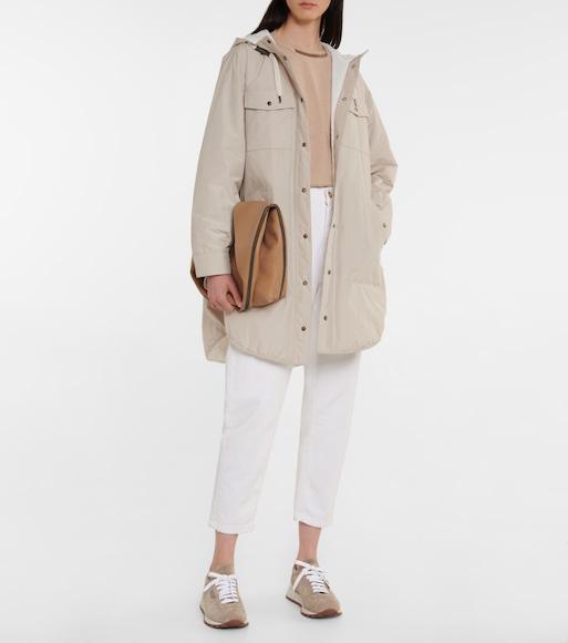 BRUNELLO CUCINELLI Suede Sneakers With Iconic Jewel Application In Brown