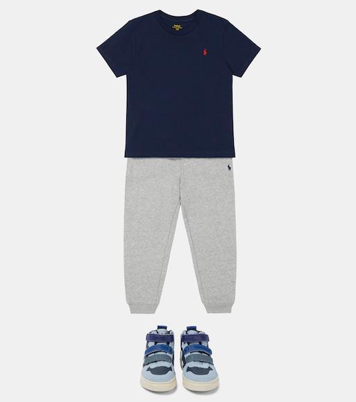 POLO RALPH LAUREN Kids' Logo-print Cotton T-shirt 3-24 Months In Navy