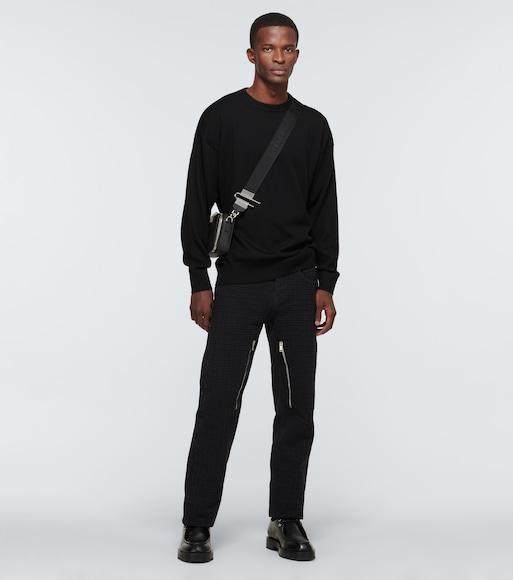 GIVENCHY Jersey-knit Crew-neck Sweatshirt In Black