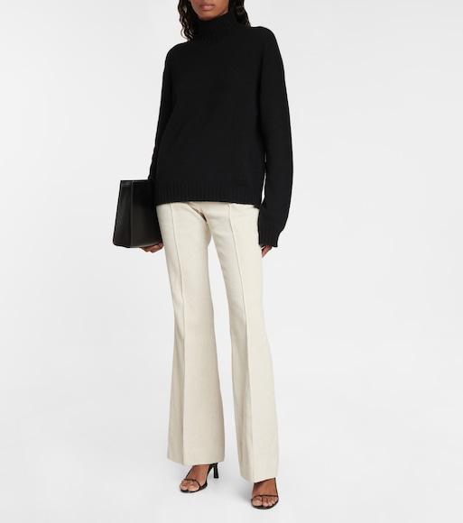 THE ROW Stepny Wool-cashmere Blend Jumper In Black