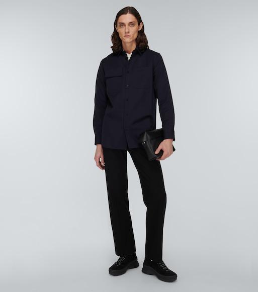 JIL SANDER Wool Shirt In Multicolor