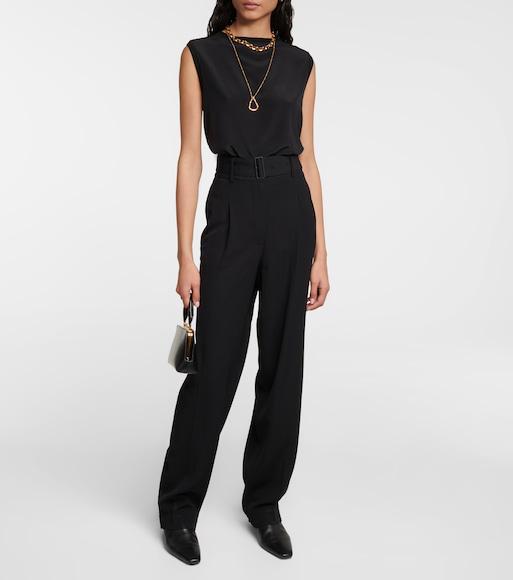 JOSEPH Bley Crepe De Soie Silk Blouse In Black