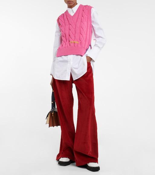 MARNI Piercing-detail Slip-on Loafers In Lily White