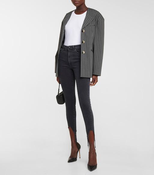 TOTÊME Ribbed Cotton Blend Tank Top In White