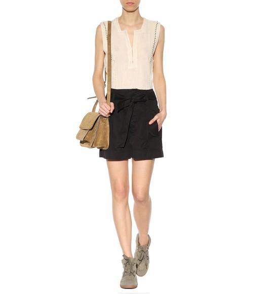 ISABEL MARANT Bobby Lace-up Wedge Sneakers In Green