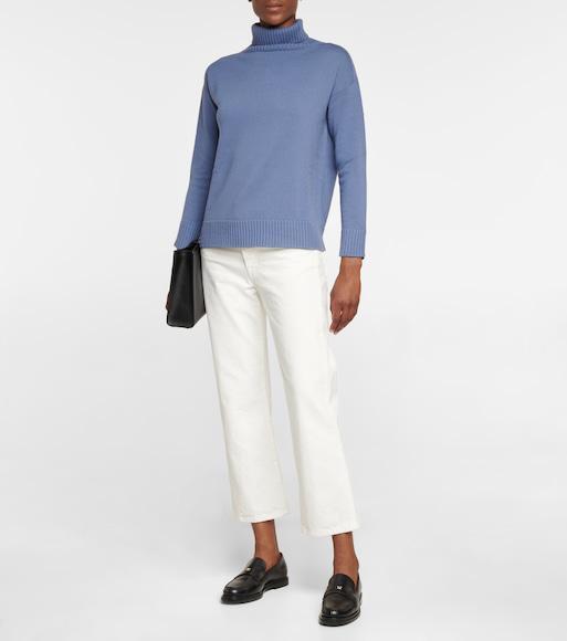 THE ROW Lesley Straight Crop Jeans In White