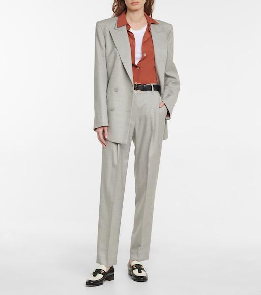 TOTÊME Ribbed Cotton Blend Tank Top In White