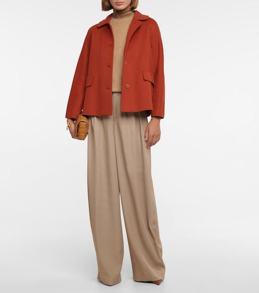 MAX MARA Kiss Wool-blend Turtleneck Sweater Vest In Cammello