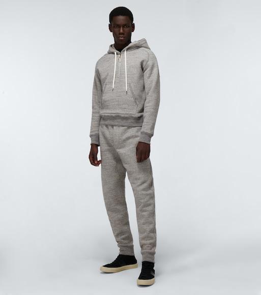 TOM FORD Black Stretch Cotton V-neck T-shirt