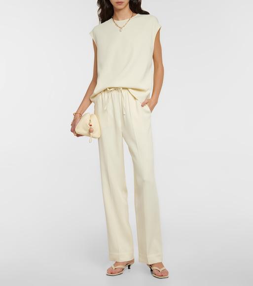 TOTÊME The Flip Flop Cream Crocodile-effect Leather Sandals In Sand Croco