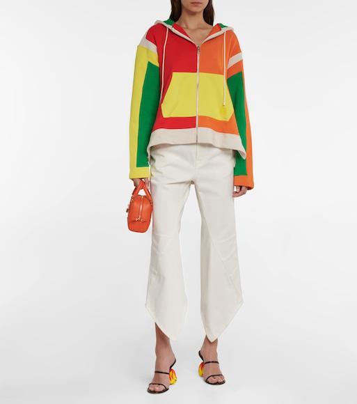 LOEWE Anagram Brass And Stainless Steel Charm In Cyan