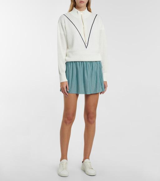 SAINT LAURENT Andy Low-top Leather Sneakers In White