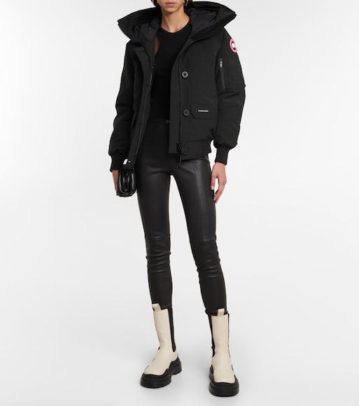 CANADA GOOSE Chilliwack Hooded Shell Down Bomber Jacket In Black