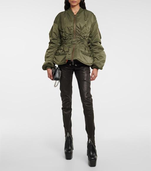 MAISON MARGIELA Black Viscose Bodysuit