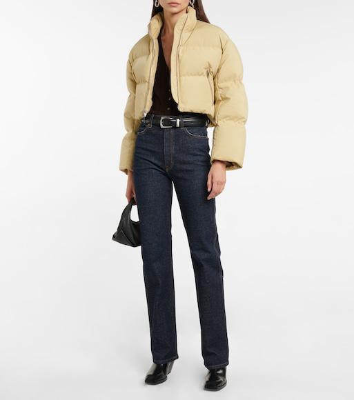 KHAITE Benny Leather Belt In Black