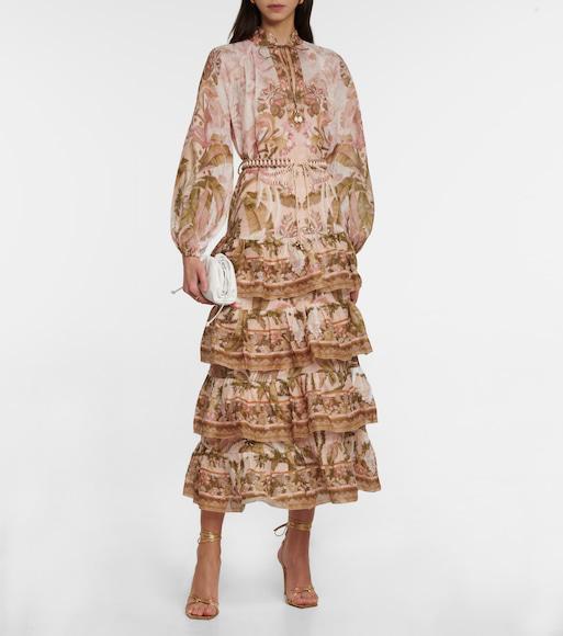 ALIITA Deco Rombo 9kt Gold Ring With Malachite In Yellow Gold