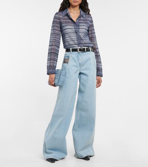 KHAITE Benny Leather Belt In Black