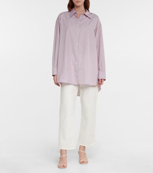 THE ROW Lesley Straight Crop Jeans In White