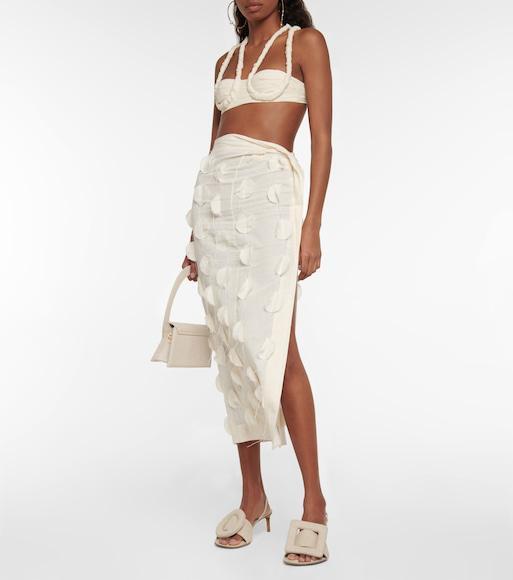 JACQUEMUS Off-white 'le Haut Meli' Bra In Cream