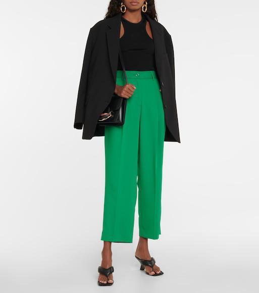 TOTÊME Organic Cotton Blend Rib Tank Top In Black