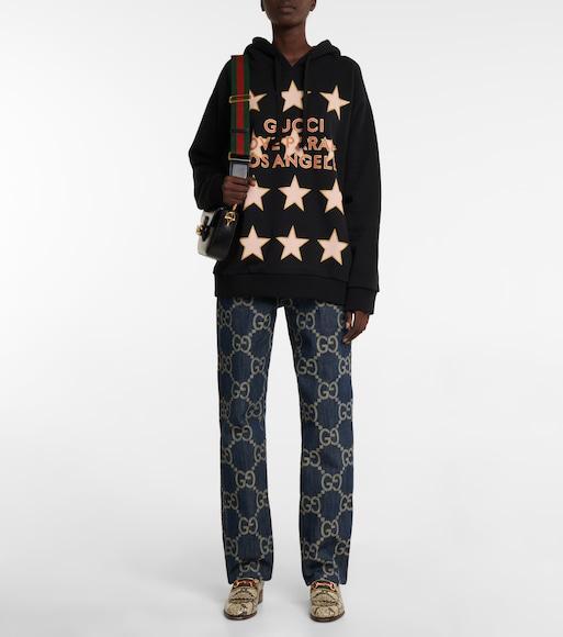 GUCCI 1955 Horsebit Mini Grained-leather Shoulder Bag In Black