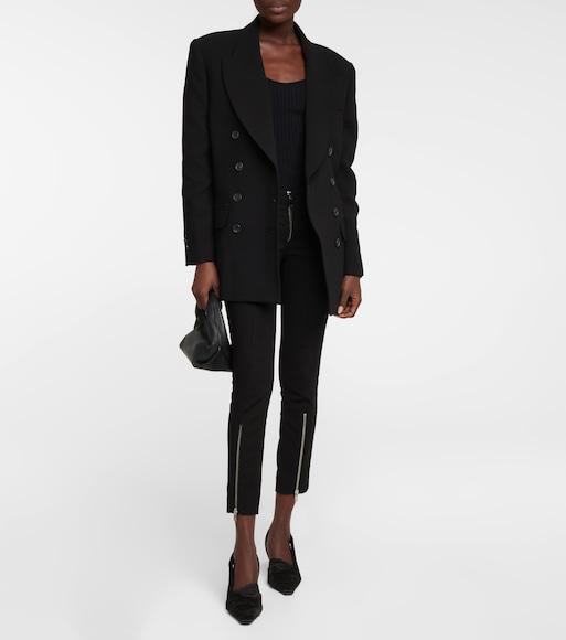 KHAITE Tanner Wool-blend Oversized Blazer In Black